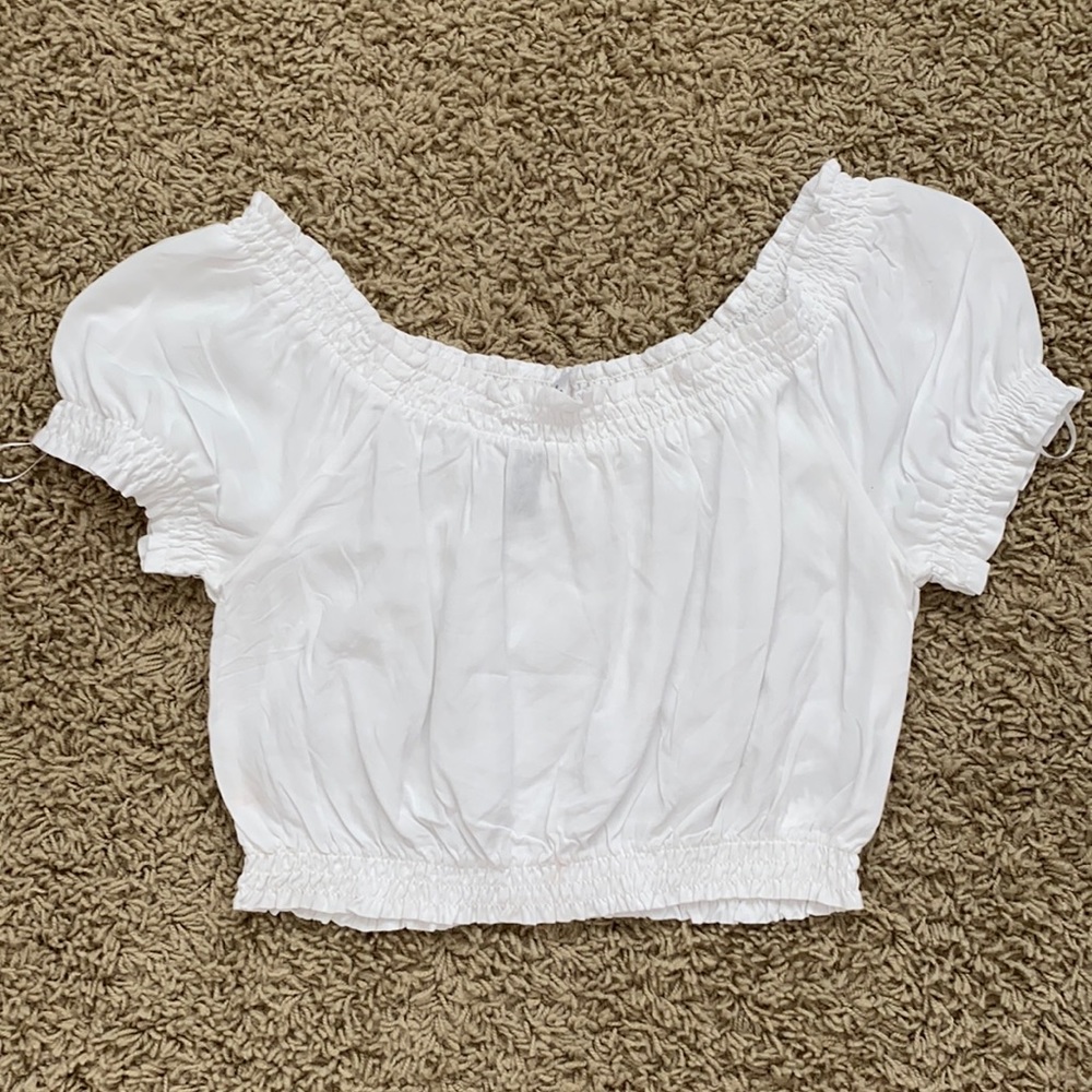 Off the shoulder crop top